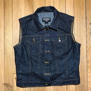 Polo denim vest